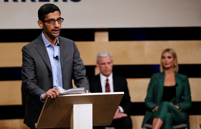 Google CEO Pichai speaks at El Centro College in Dallas