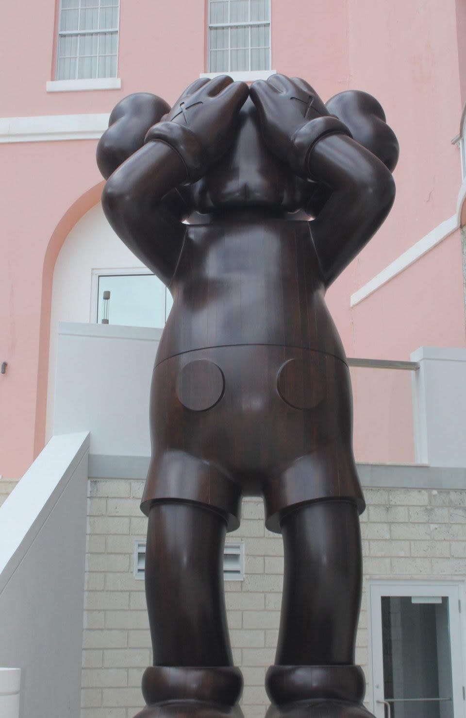 A statue by KAWS at the Hamilton Princess & Beach Club, in Bermuda.