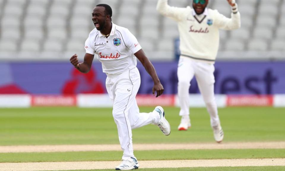 Kemar Roach has passed the 200-wicket mark during this Test at Old Trafford, the 59th of his career.