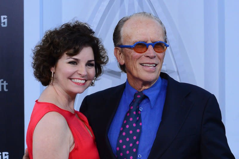 "Robocop" star Peter Weller, seen with Shari Stowe, was intended to reprise his role in "Robocop Returns." File Photo by Jim Ruymen/UPI