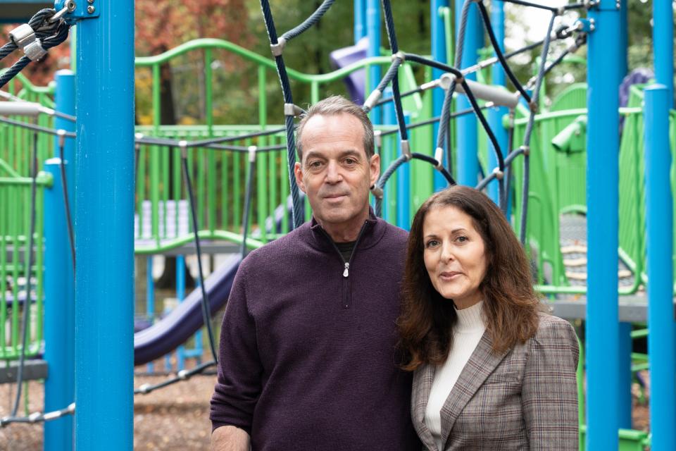 Paul and Pam Caine established the Griffin Cares Foundation after their son Griffin died at 13 days old in 1996, to helps grieving parents cope with the loss of their infant. they created Griffin Park in Tenafly to memorialize their son.