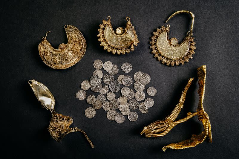 Handout image shows 1000-year-old treasure discovered in Hoogwoud