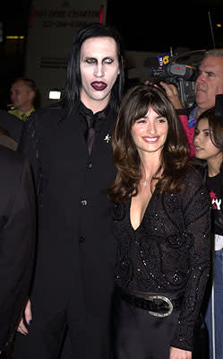 Marilyn Manson and Penelope Cruz at the Hollywood premiere of New Line's Blow