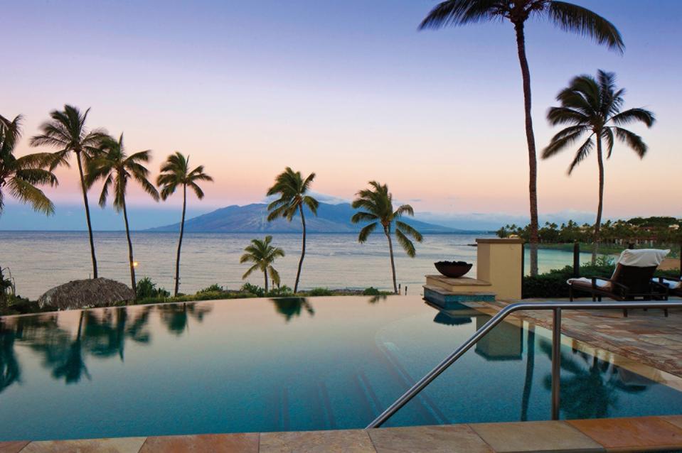 The infinity pool at Maui (Four Seasons)