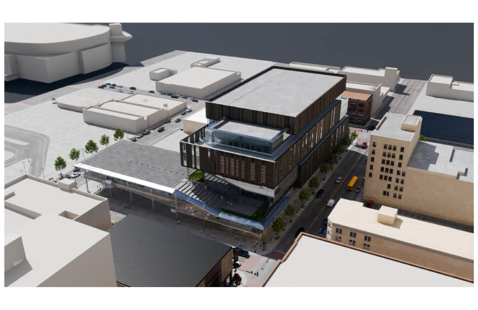 Rendering of a planned Biomedical campus in downtown Wichita