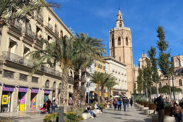 <p>Rachel Chang/Travel + Leisure</p> El Miguelete is the bell tower of the Valencia Cathedral in Valencia, Spain