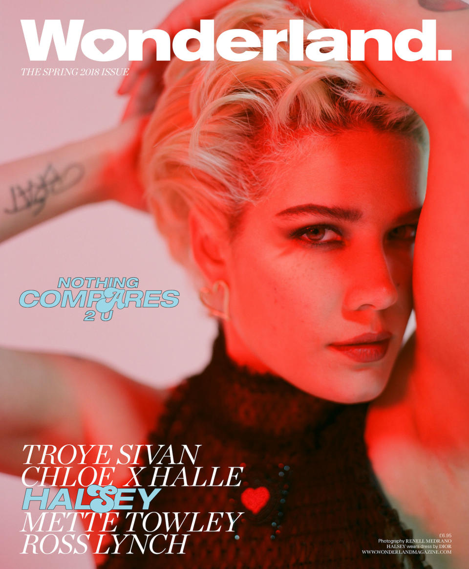 Halsey en la portada de Wonderland (primavera, 2018)