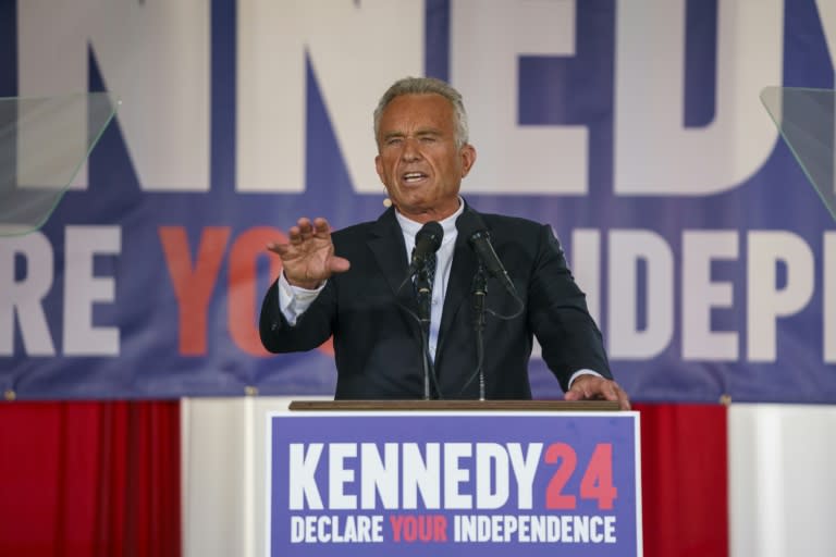 Robert Kennedy Jr en Filadelfia el 9 de octubre de 2023 (Jessica Kourkounis)