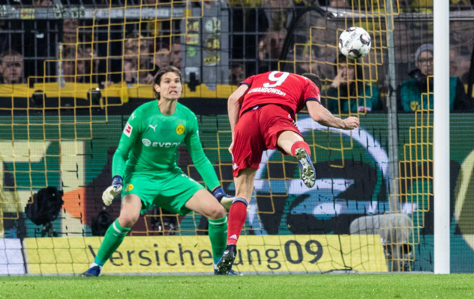 Robert Lewandowski erzielte beim 0:1 sein sechstes Saisontor in der Bundesliga.