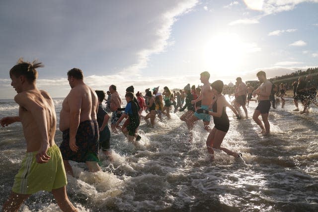 New Year’s Day dip