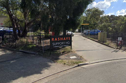 Police were called to Rashays' headquarters after reports of a public health order breach. Source: Google Maps