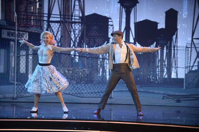 <p>Eric McCandless via Getty</p> Sharna Burgess and Jesse Metcalfe perform on 'Dancing with the Stars' on September 28, 2020