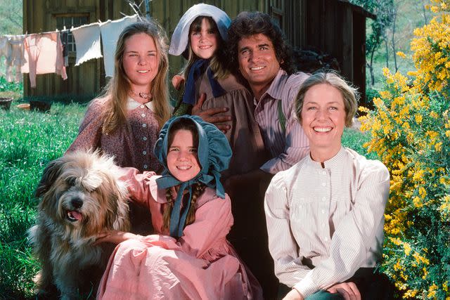 <p>Gary Null/NBCU Photo Bank/NBCUniversal via Getty</p> Pictured: (clockwise from left) Melissa Sue Anderson as Mary Ingalls Kendall, Lindsay or Sydney Greenbush as Carrie Ingalls,Michael Landon as Charles Philip Ingalls, Karen Grassle as Caroline Quiner Holbrook Ingalls, Melissa Gilbert as Laura Ingalls Wilder.