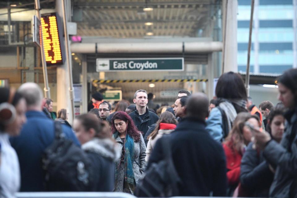 East Croydon station during the Southern Rail strike in December 2016. (Jeremy Selwyn)