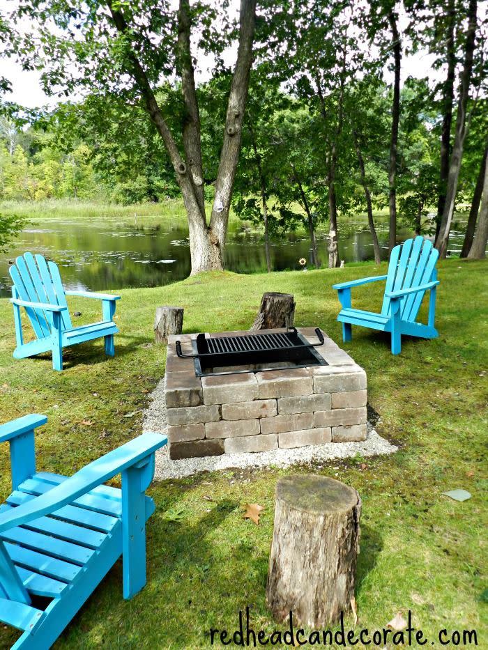 10) DIY Fire Pit with Grill