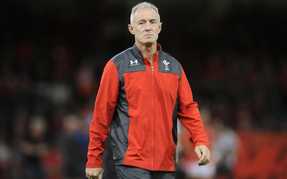 Wales Rob Howley during the pre match warm up during the 2019 Under Armour Summer Series match between Wales and Ireland at Principality Stadium on August 31, 2019 in Cardiff, Wales.  - GETTY IMAGES