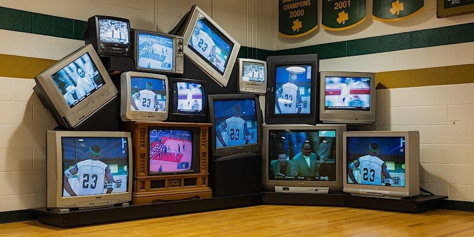 A look inside the LeBron James' Home Court museum in Akron.