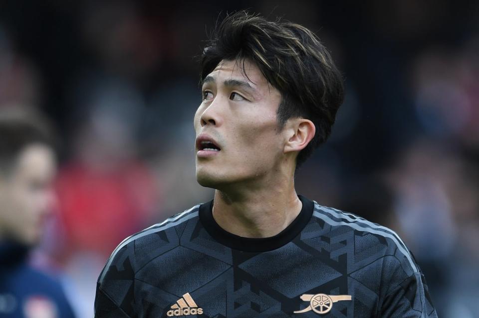 Takehiro Tomiyasu’s season is over (Arsenal FC via Getty Images)