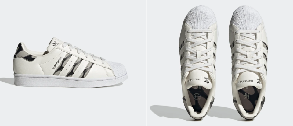 Adidas X Marimekko Superstar Shoes in white