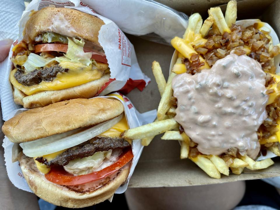 In-N-Out Burger's 'Animal Style Fries' is a popular secret menu item. (Courtesy Kait Hanson)