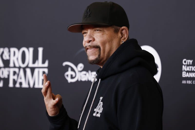 Ice-T arrives on the red carpet at the Rock & Roll Hall of Fame induction ceremony at Barclays Center in 2023 in New York City. File Photo by John Angelillo/UPI