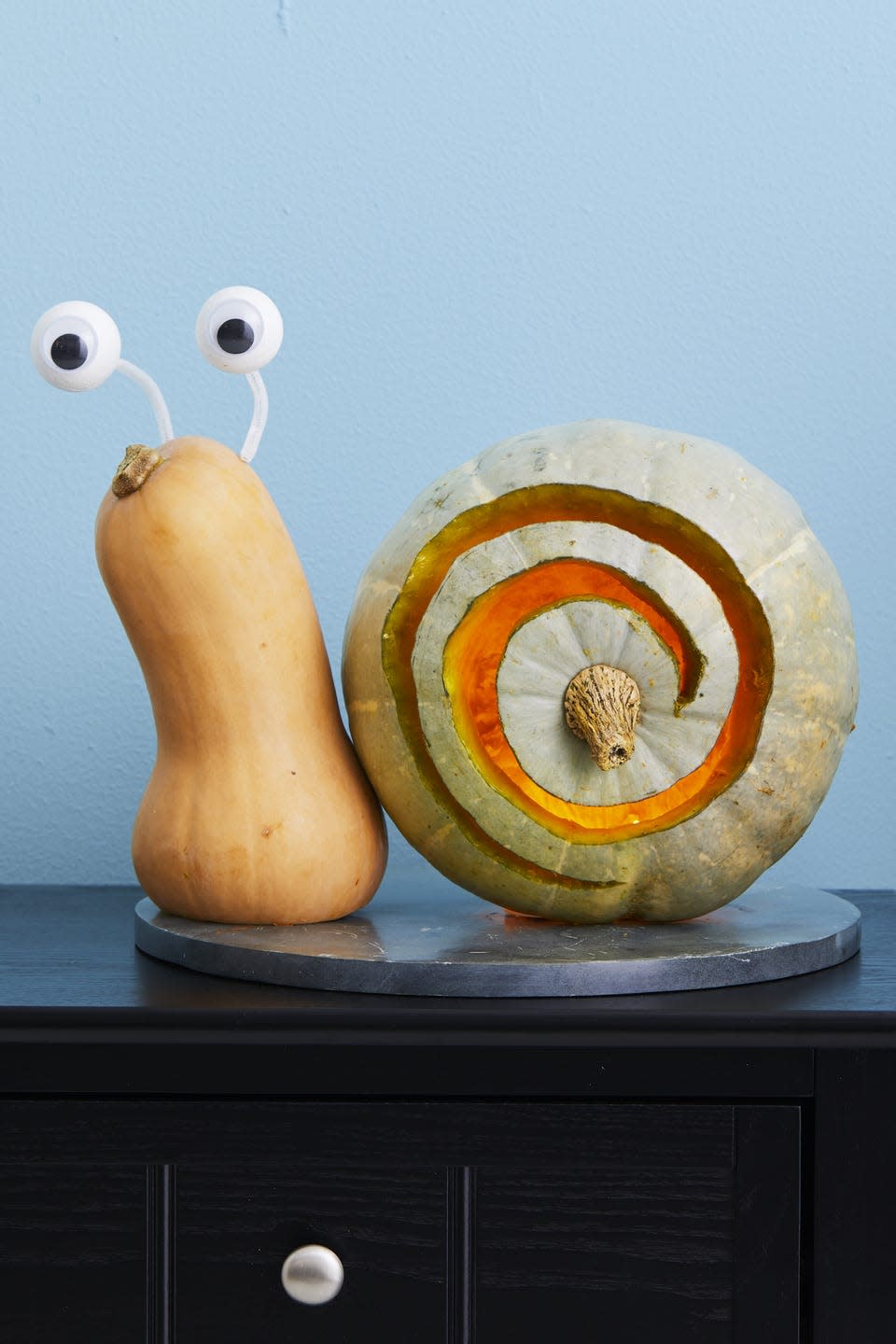 pumpkin carving ideas snail pumpkin