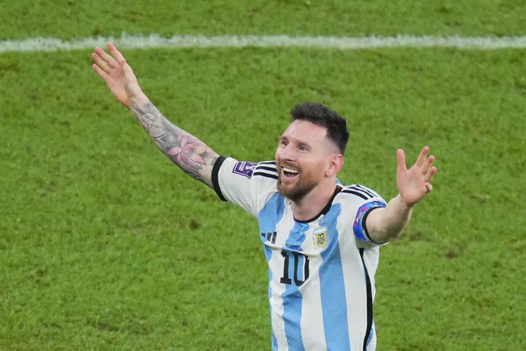 La felicidad de Lionel Messi tras obtener el título mundial