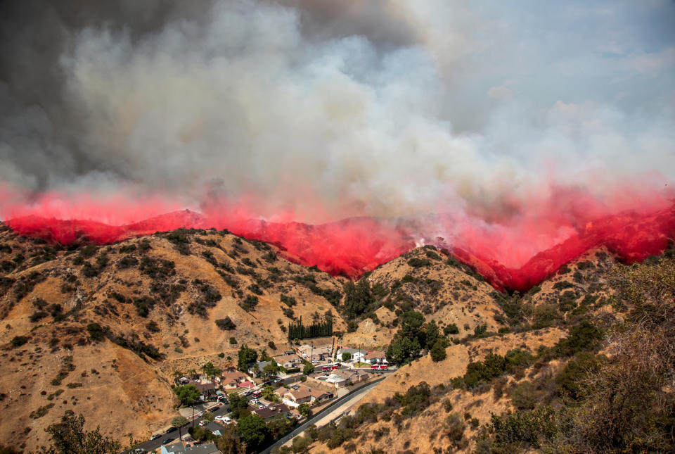 Flame retardant after a drop