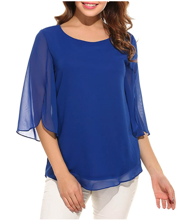 This cute chiffon top is just $29 on