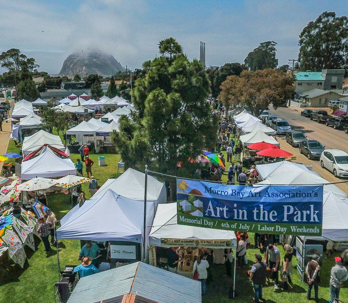 Morro Bay Art in the Park will be held on July 2, 3 and 4, 2022.