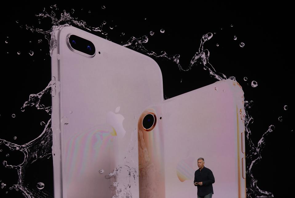 <p>El iPhone 8 y el 8 Plus también son resistentes al agua (Foto de Justin Sullivan / <em>Getty Images</em>). </p>