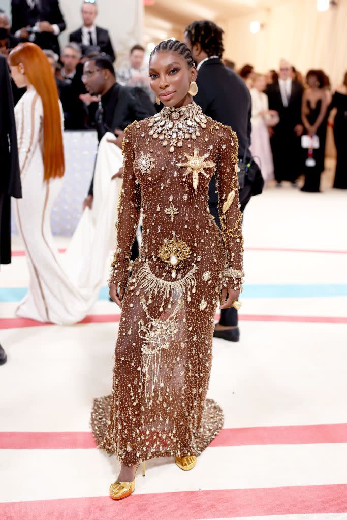 michaela coel in schiaparelli