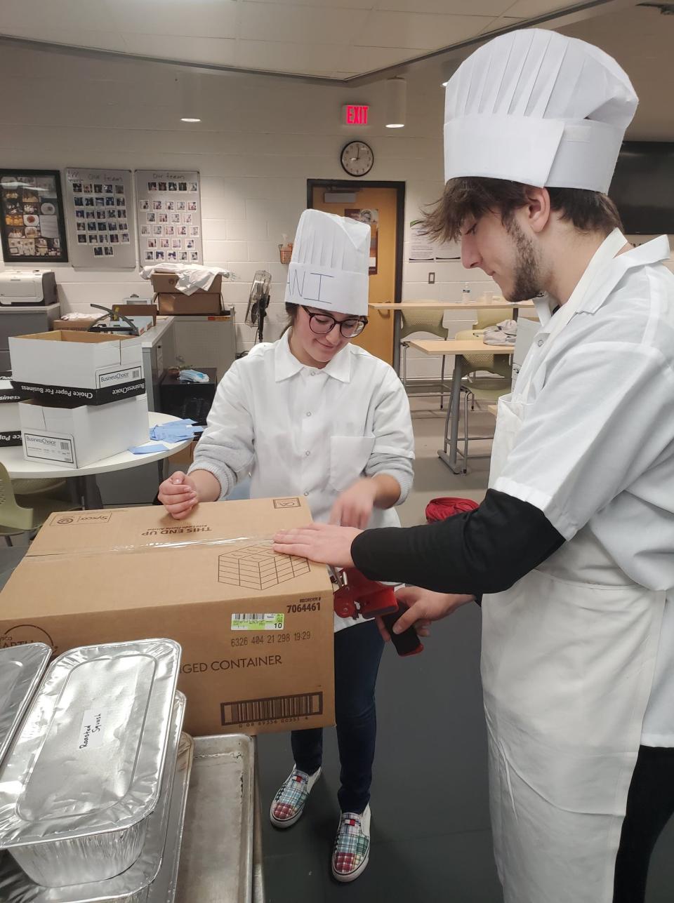 Students and instructors in three CTC programs — agriculture and animal science, culinary arts, and pastry arts and baking —made Thanksgiving food baskets and donated them to CTC students and their families.