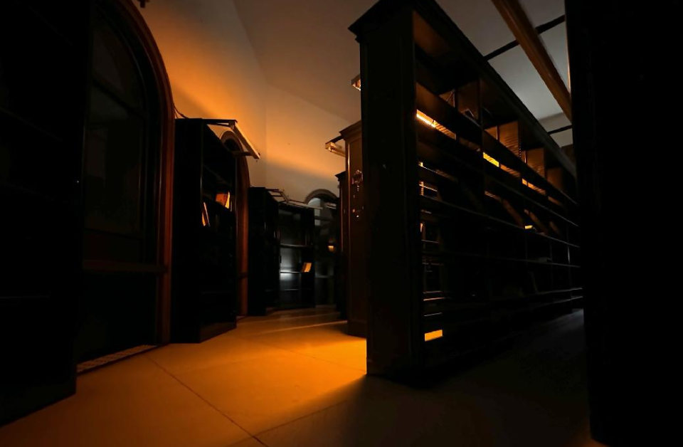 The upper-level stacks at the former Moline Public Library, 504 17th St.