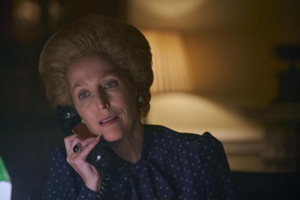 Gillian Anderson as Margaret Thatcher in season four of ‘The Crown’ (Des Willie/Netflix)