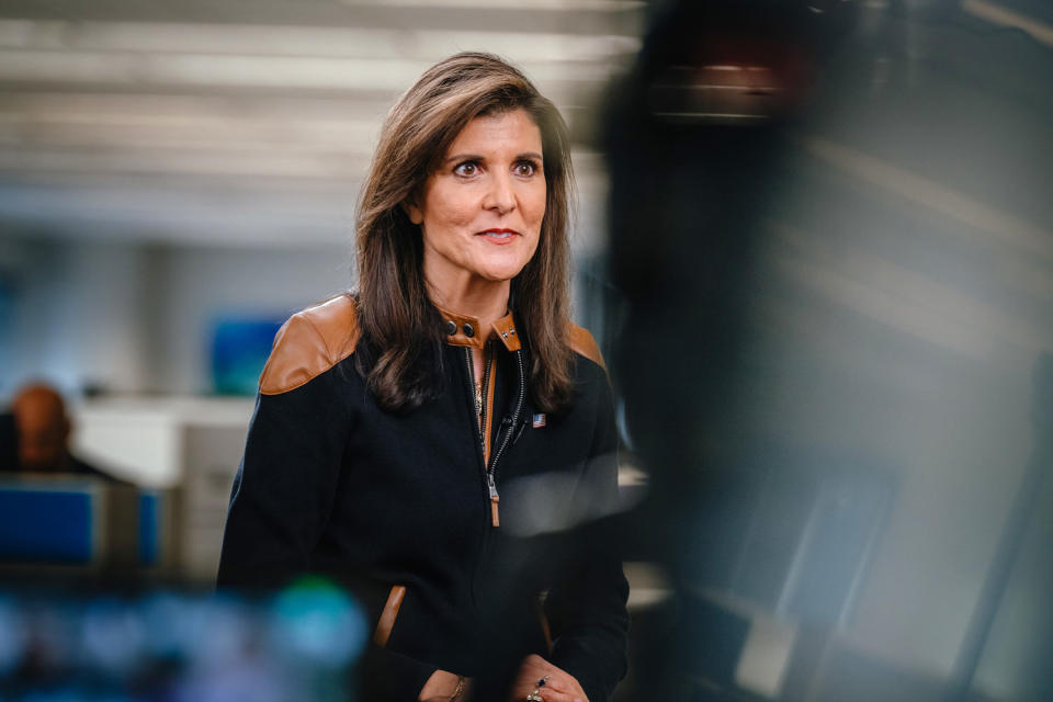 Nikki Haley during an interview in Des Moines, Iowa (Jamie Kelter Davis for NBC News)