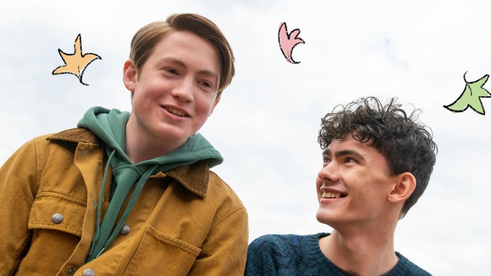 (L, R) Kit Connor and Joe Locke in Heartstopper poster