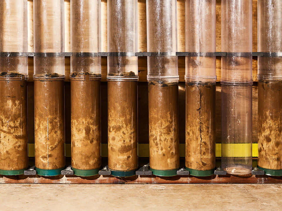 Core samples from a deep-sea-mining mission.<span class="copyright">Spencer Lowell for TIME</span>