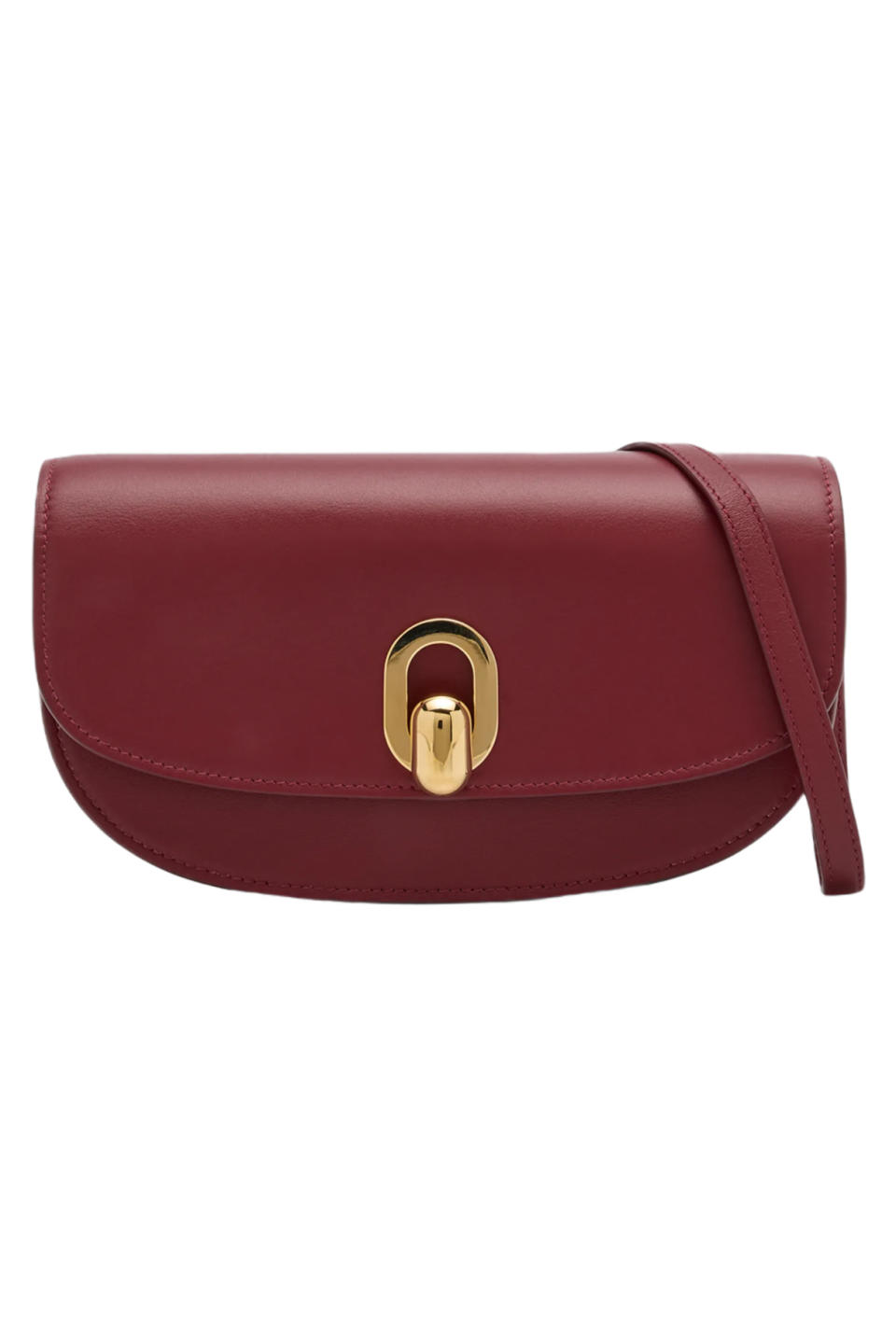 Savette Tondo Crescent Leather Crossbody Bag