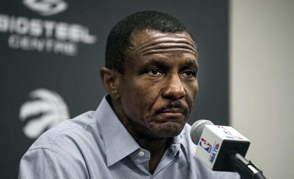 Dwane Casey is a finalist for what would be the most bittersweet awards in basketball. (AP Photo)