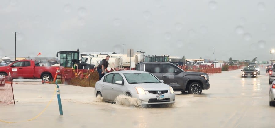 Flooding at the Samsung Plant in Taylor on May 16 | Credit: Daryl Stuart