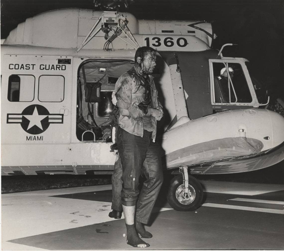 12/30/1972: First victim of crash of Eastern Airlines Flight 401 arrives at Palmetto General Hospital.