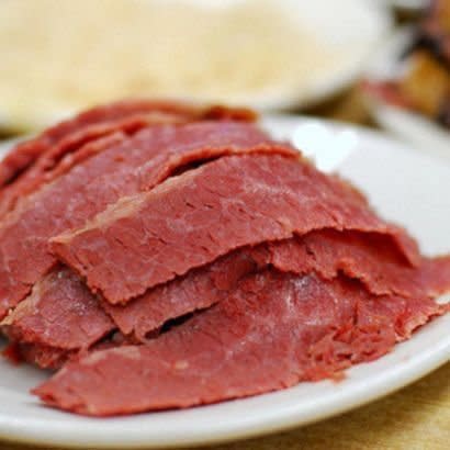 Seriously. They do deliver this.<br /><br /><strong>Get <a href="https://katzsdelicatessen.goldbely.com/380_13-corned-beef-sliced" target="_blank">Katz's Delicatessen Sliced Corned Beef for $32 a pound</a></strong>