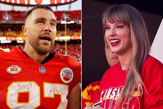 Travis Kelce of the Kansas City Chiefs speaks during a press News Photo  - Getty Images