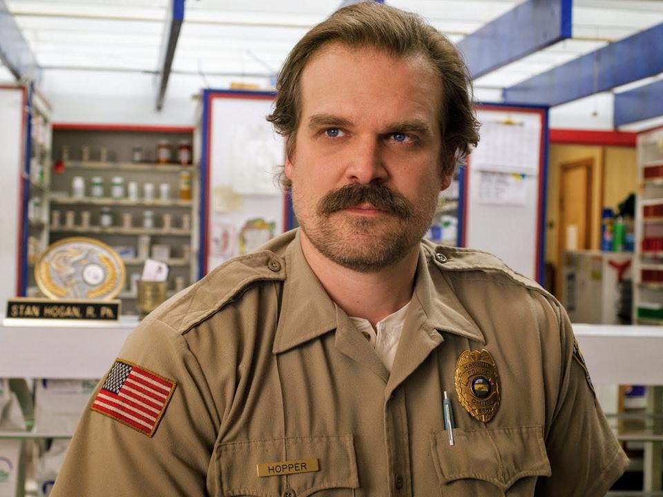 David Harbour portrays Jim Hopper on "Stranger Things."