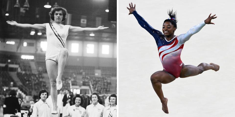 50 Pictures That Show How Much Team USA's Gymnastics Uniforms Have Changed Over the Years