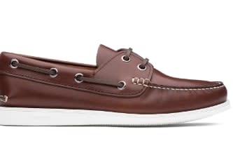 Calf leather boat shoes