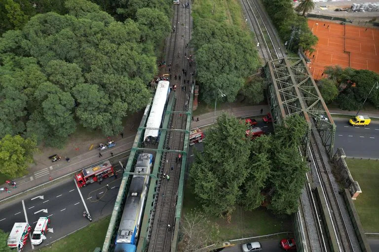 Descarriló una formación del tren San Martín en Palermo