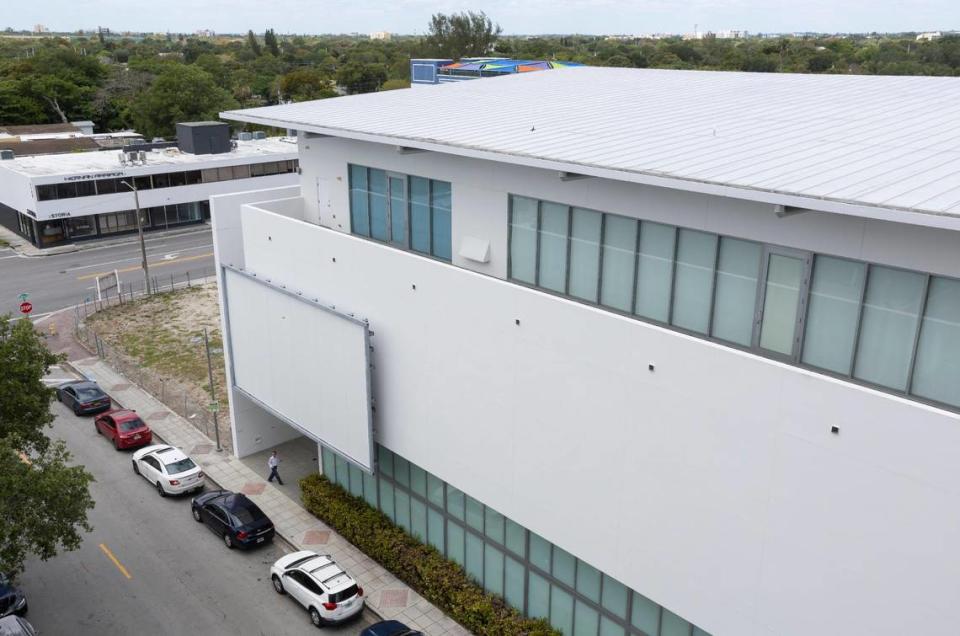 An exterior view of the de la Cruz Collection at the Design District on Monday, April 8, 2024, in Miami, Florida. The museum is now permanently closed following the death of its founder, Rosa de la Cruz, in February.