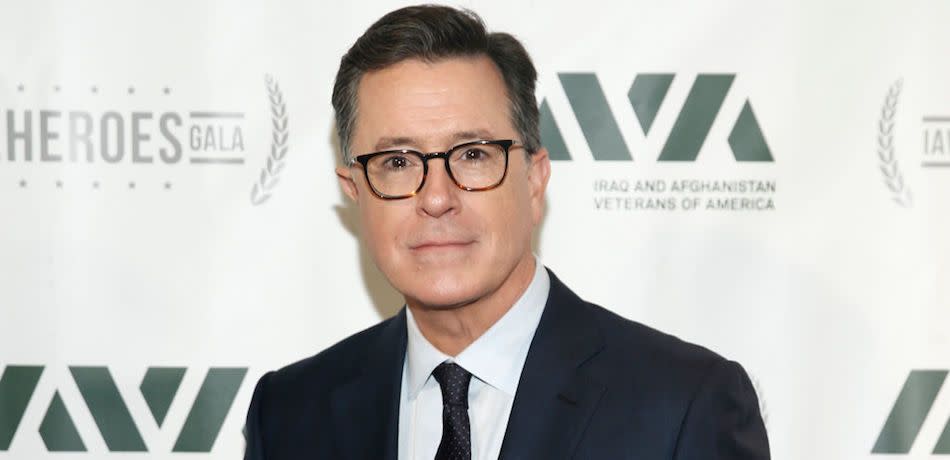 Special guest Stephen Colbert attends IAVA 12th Annual Heroes Gala at the Classic Car Club Manhattan on November 8, 2018 in New York City.